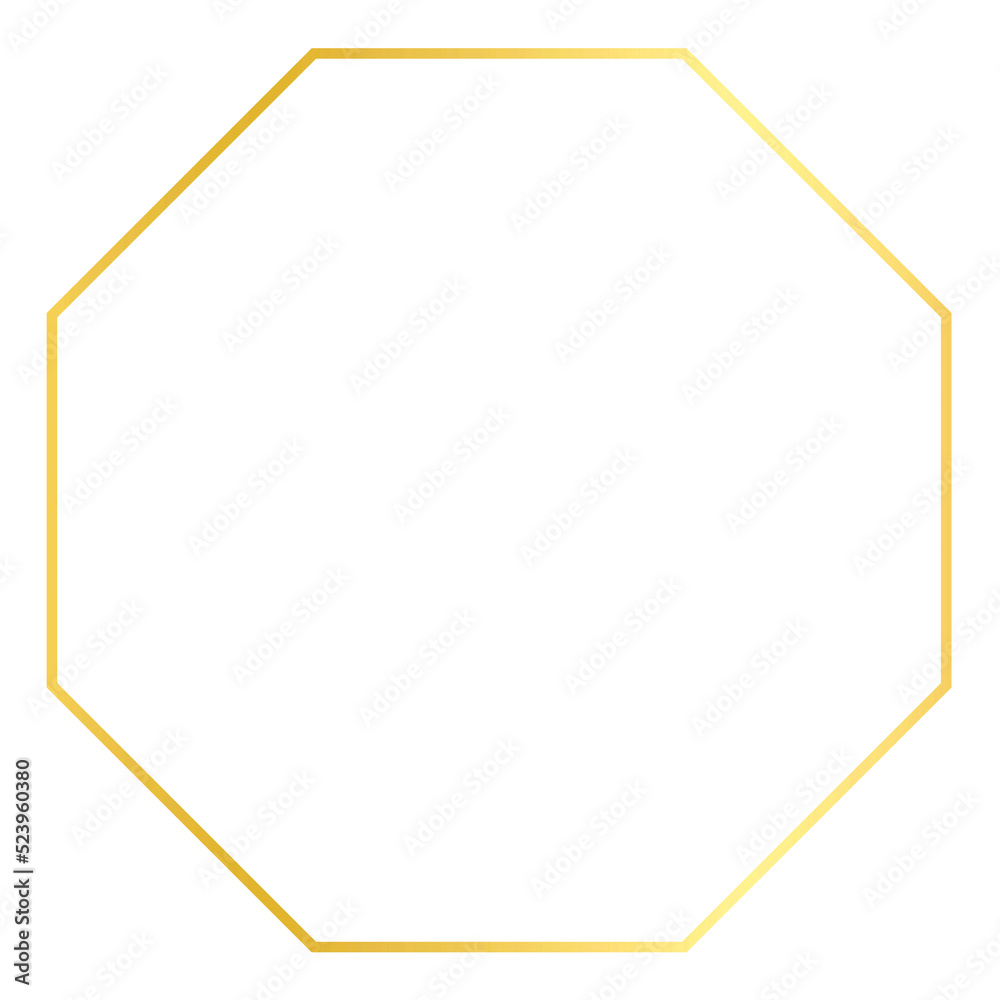 Gold Abstract Shape Outline Gold Abstract Shape Outline