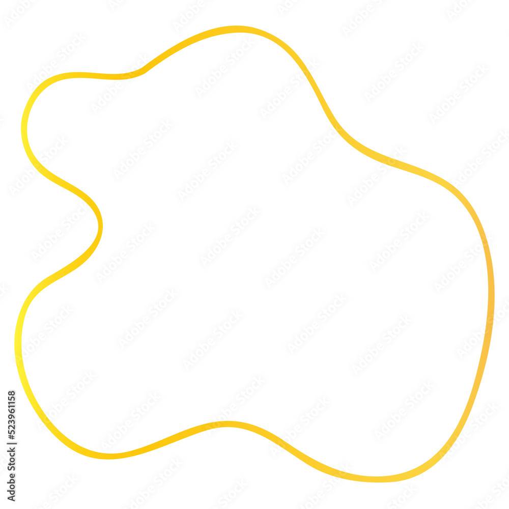 Gold Abstract Shape Gold Abstract Shape