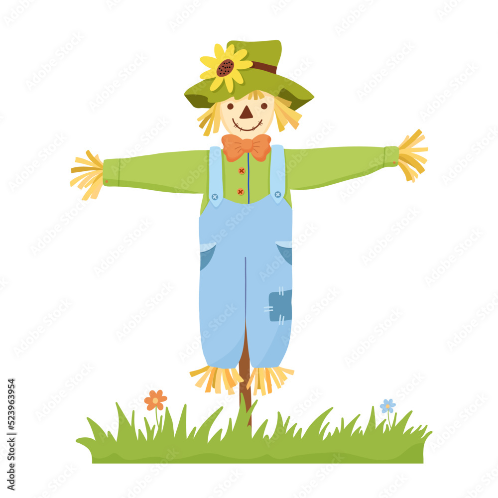 Premium Vector  Argentina with scarecrows cartoon character vector