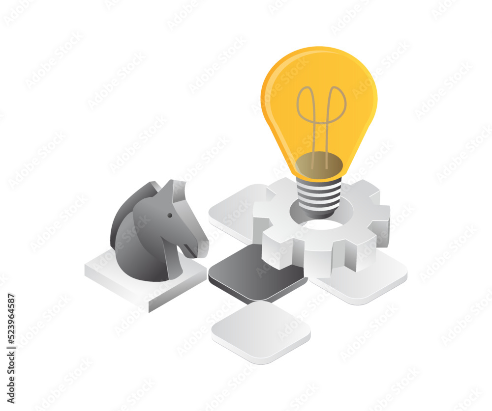The idea of using horse steps for business strategy The idea of using horse steps for business strategy