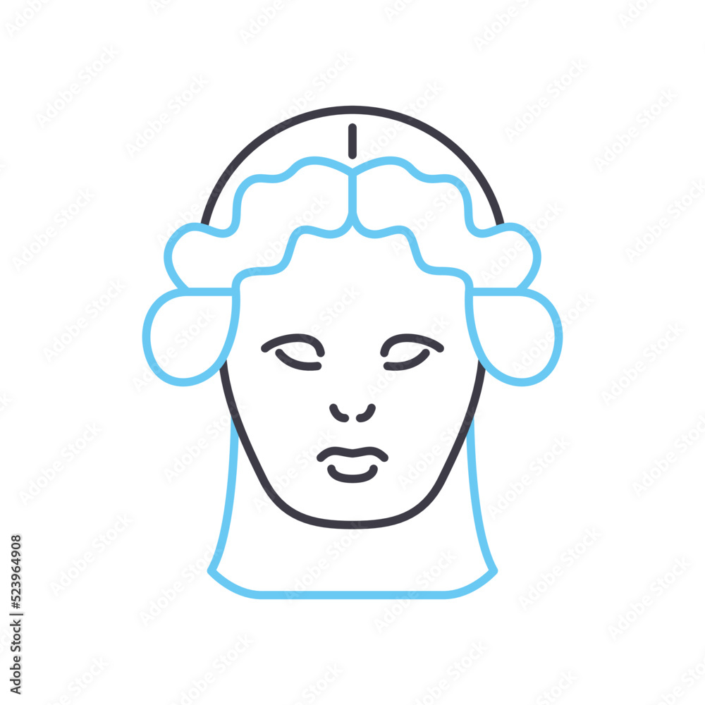 venus line icon, outline symbol, vector illustration, concept sign venus line icon, outline symbol, vector illustration, concept sign