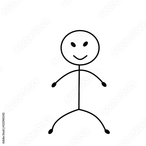 pictogram person, various poses, sketch drawing, stick figures people