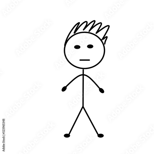 pictogram person, various poses, sketch drawing, stick figures people