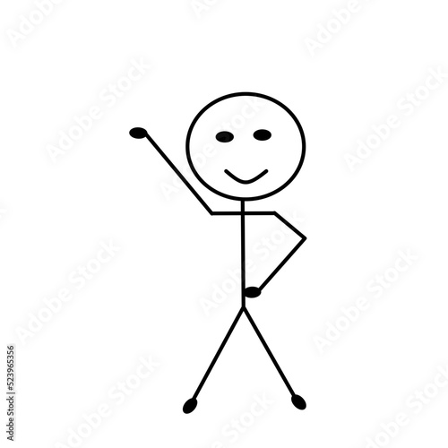 pictogram person, various poses, sketch drawing, stick figures people