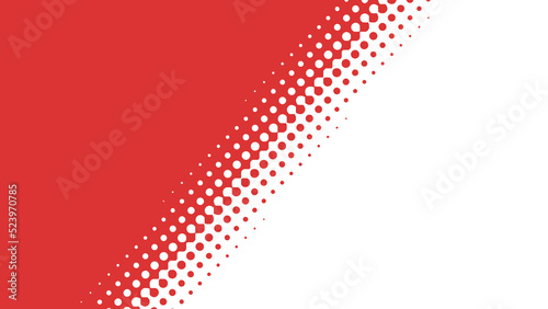 赤いドットグラデーション　16：9