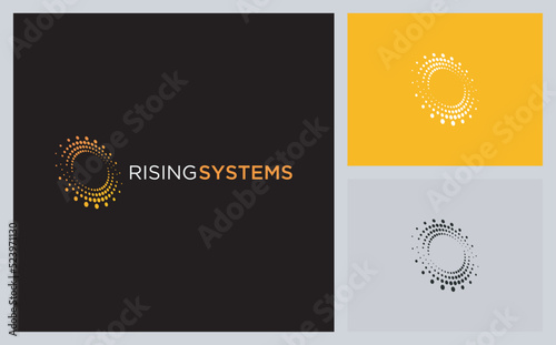 Energy logo. Power logo. Spiral logo. Technology logo