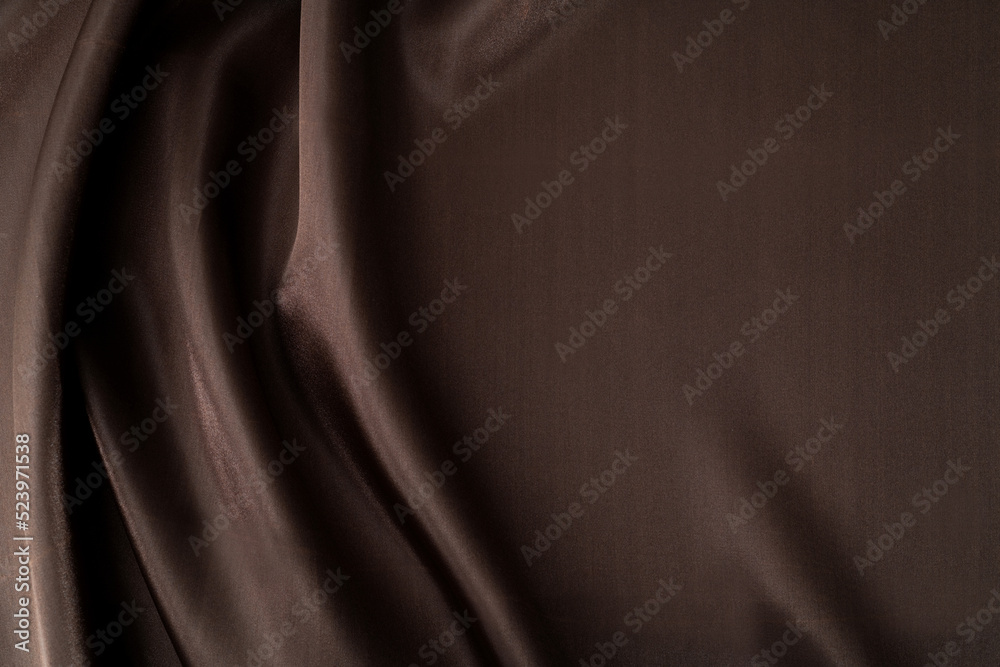 Close up of black silk background
