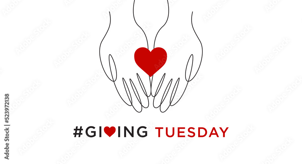 Giving Tuesday, the world's day of charity giving. Give with a sincere