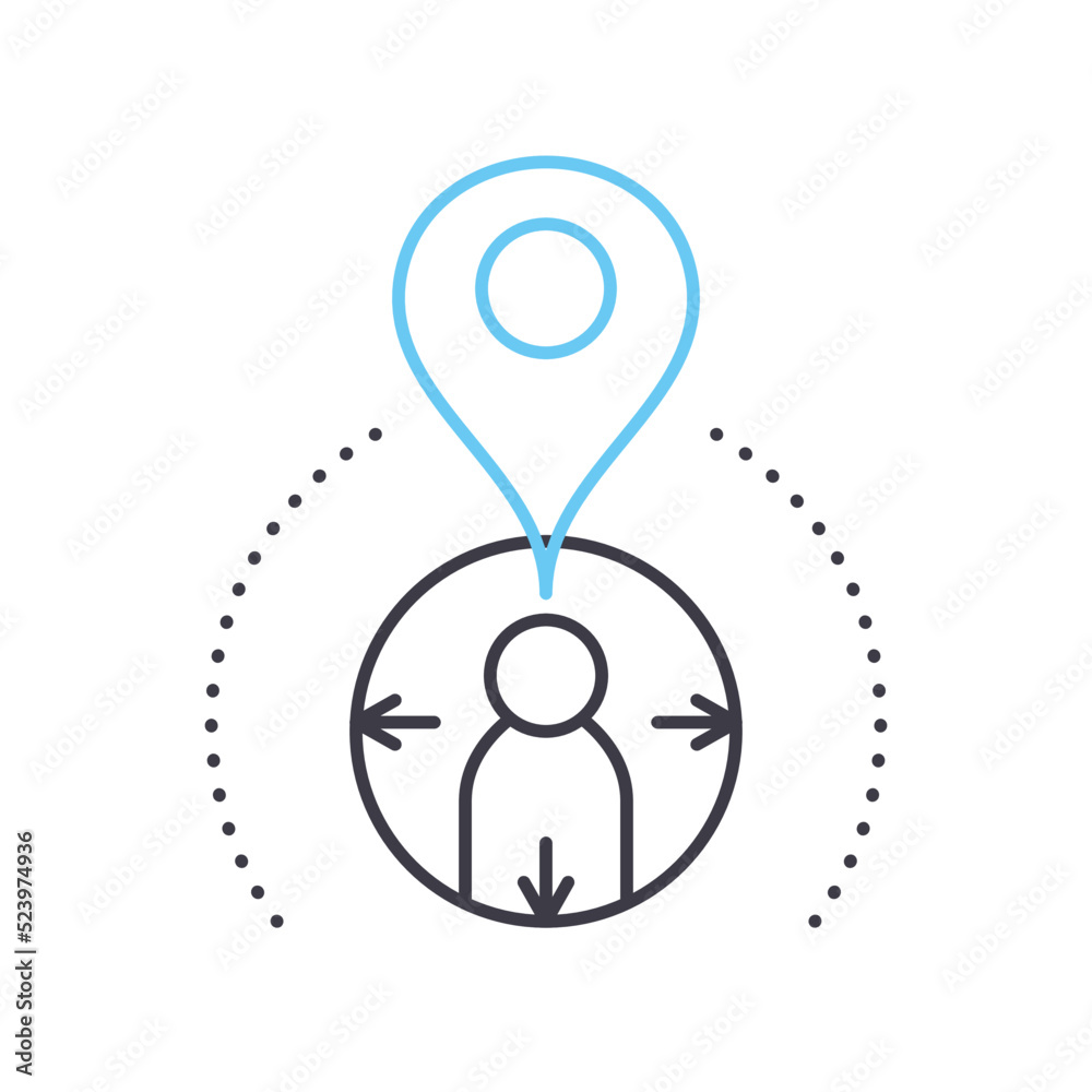 human resource management line icon, outline symbol, vector illustration, concept sign human resource management line icon, outline symbol, vector illustration, concept sign