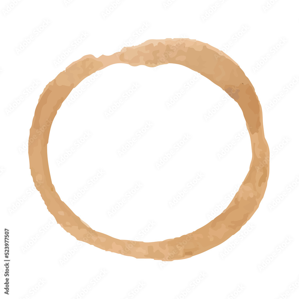 coffee stain on transparent background - PNG format. coffee stain on transparent background - PNG format.