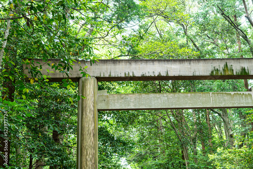 Canvas Print Ise Jingu, the biggest shinto shrine in Japan