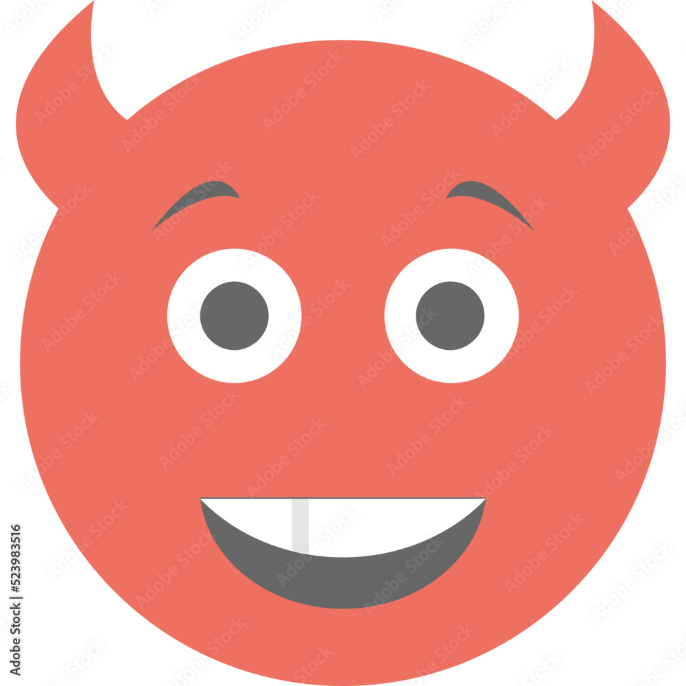 Fototapeta premium Devil Grinning 