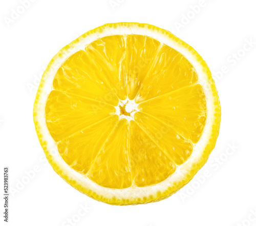 lemon slice isolated on transparent png background