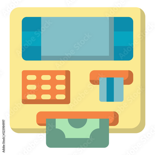 ATM , Online Banking flat i...