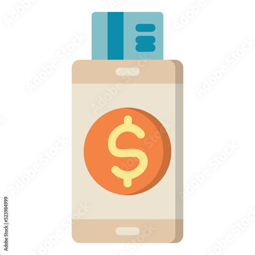Online Banking flat icon.