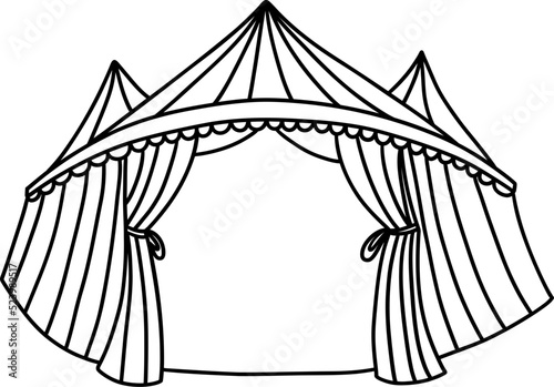 circus tent, circus party concept