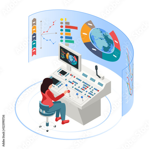 Control Desk Isometric Concept