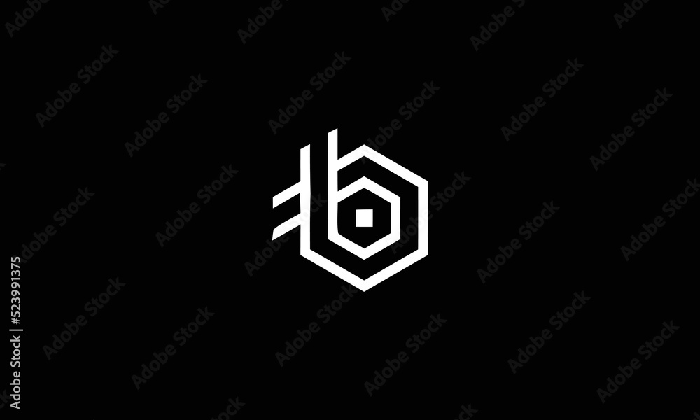 B ,BB Abstract Letters Logo Monogram B ,BB Abstract Letters Logo Monogram