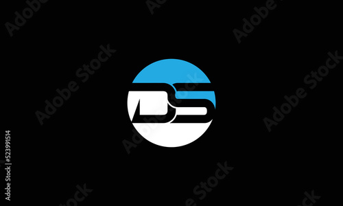  SD ,DS ,S ,D letters abstract logo monogram 