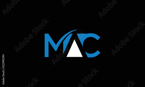 MAC Letter Initial Logo Design Template Vector Illustration 