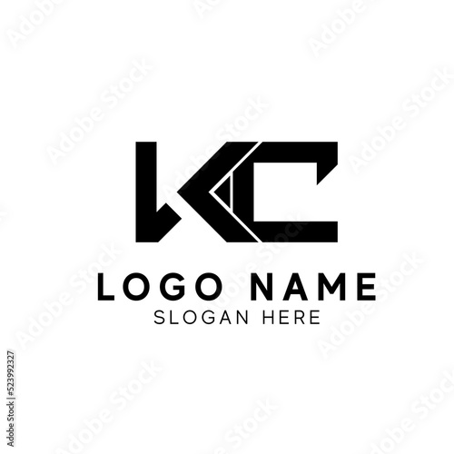 professional modern creative fresh Initial letter KC minimalist art logo