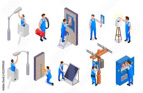 Electrician Isometric Set