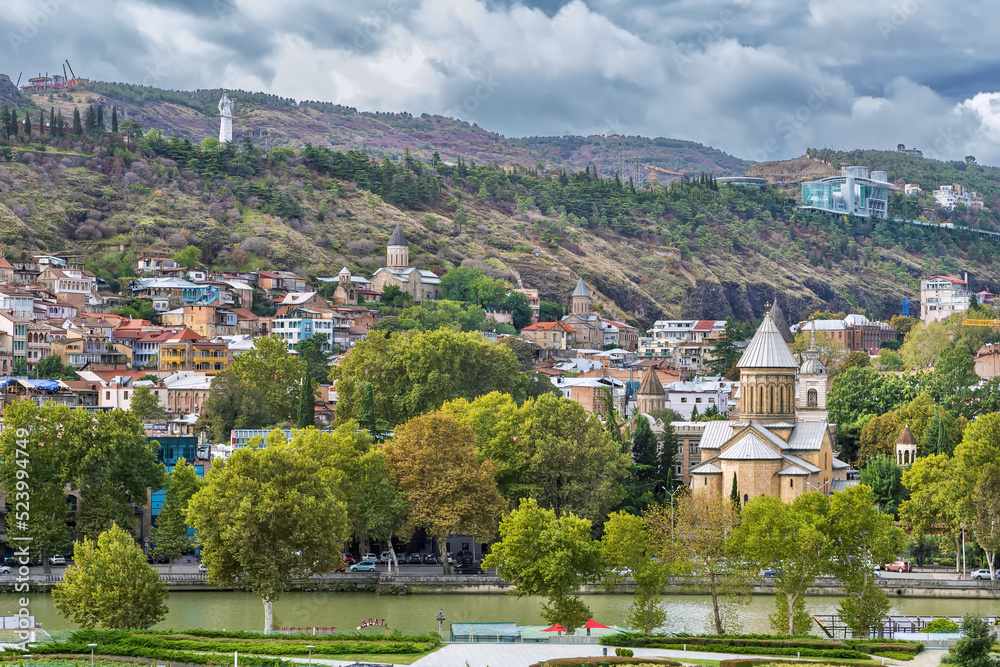 View of Tbilisi old town, Georgia