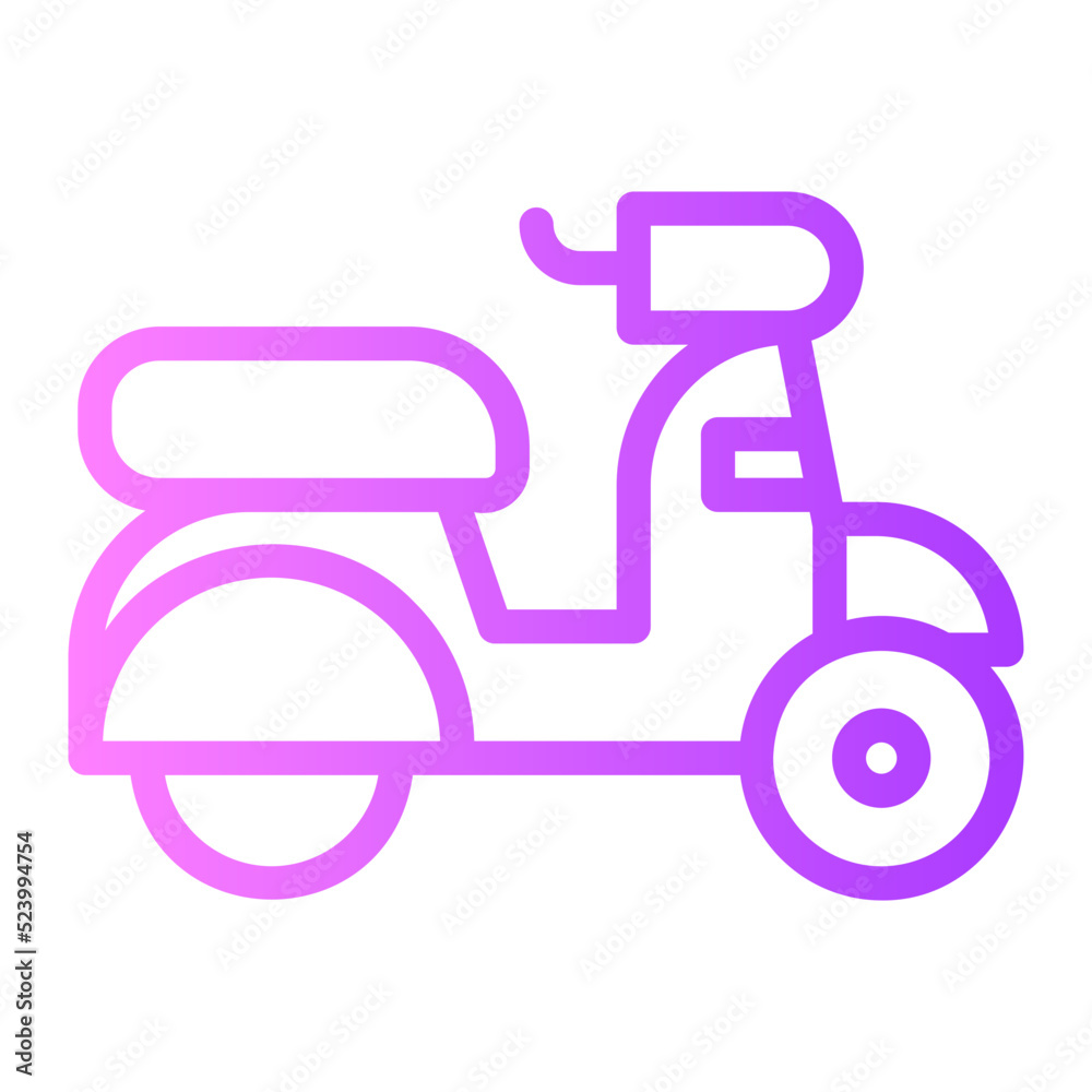 scooter gradient icon scooter gradient icon