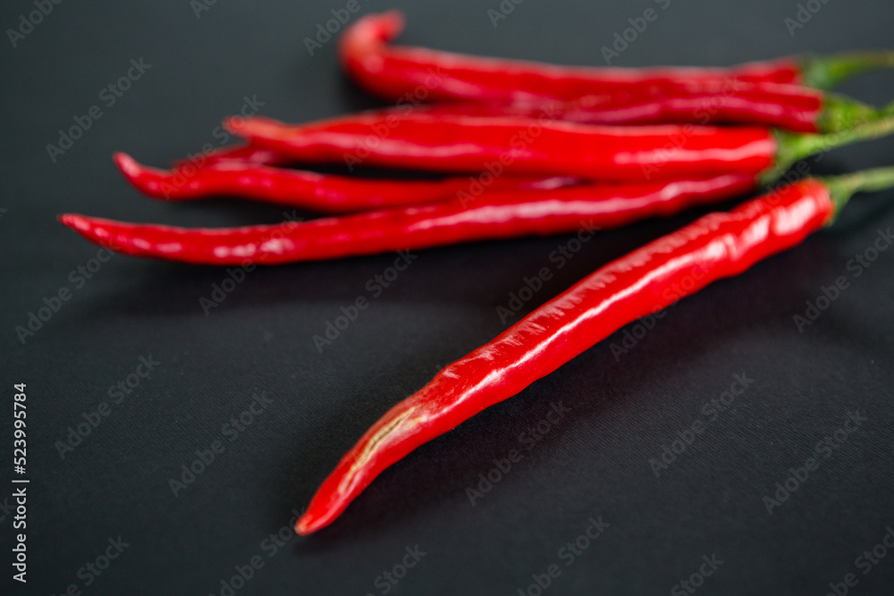 Red Chili Pepper Isolated On Black Background Red Chili Pepper Isolated On Black Background