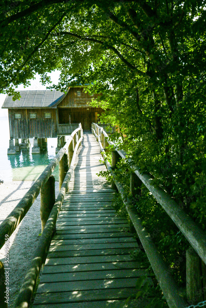 boat house at the ammersee in bavaria, 5 lakes