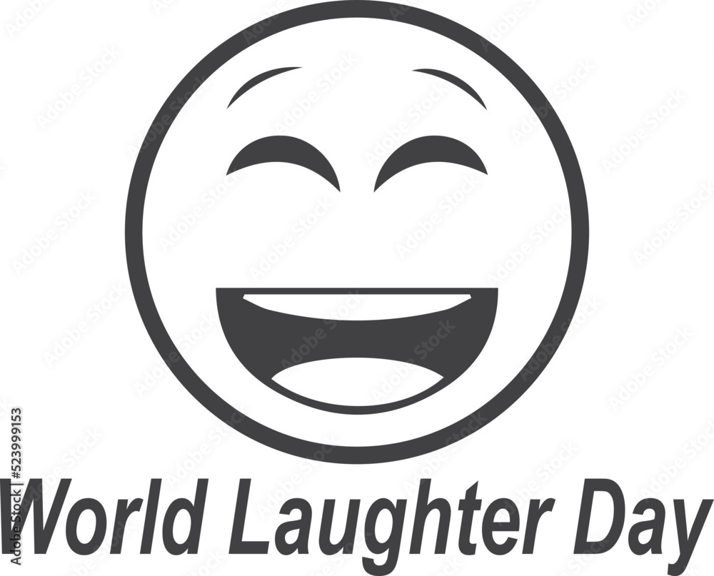 World laughter day, laughing day celebration symbol