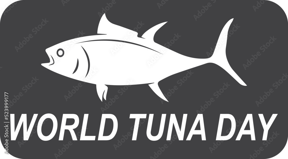 Obraz premium World tuna day celebrates day symbol vector