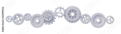 a 3d rendered image of machine gears