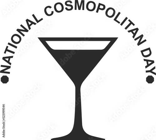 National cosmopolitan day symbol vector