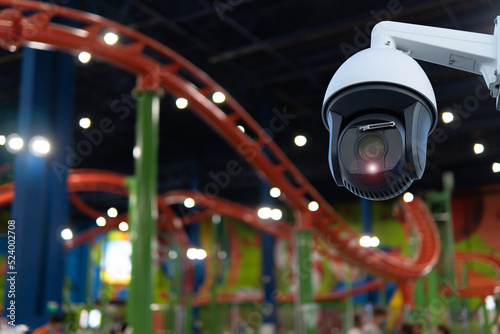 Amusement park video surveillance system. Playground kid zone © Oleksandr