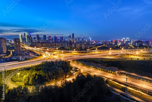 city traffic at night