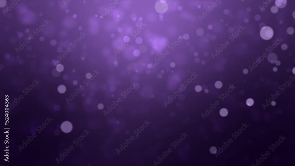 Animated dark purple bokeh background with glowing light particles. Animated dark purple bokeh background with glowing light particles.