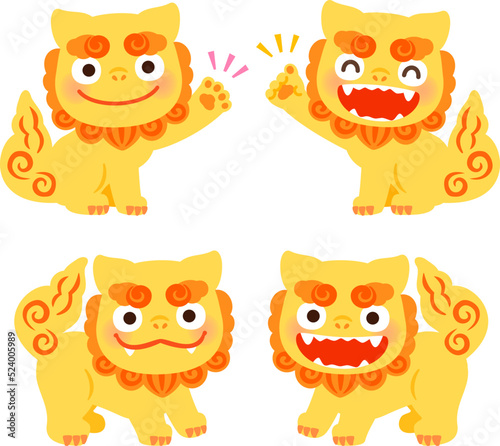 指さすシーサーのキャラクター