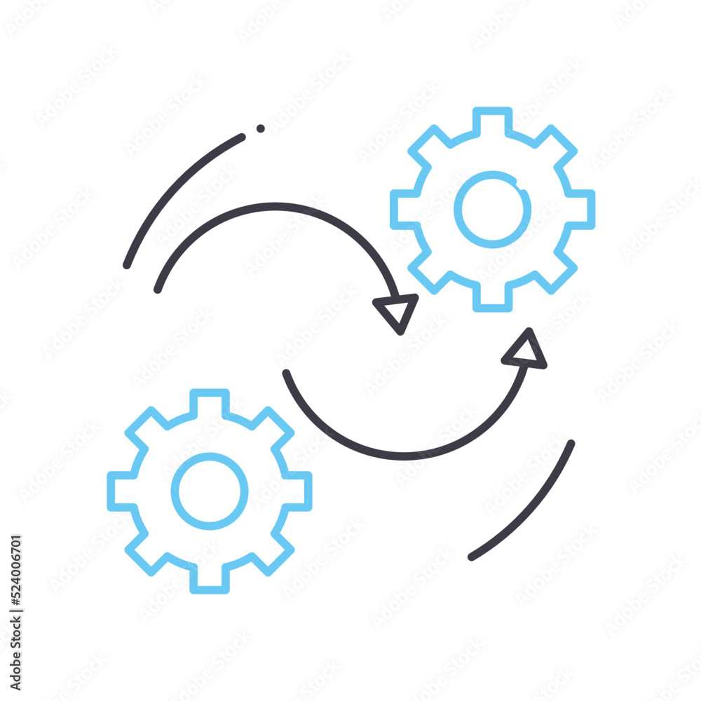 line operation line icon, outline symbol, vector illustration, concept sign line operation line icon, outline symbol, vector illustration, concept sign