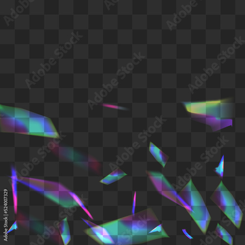 Iridescent Glare Vector Transparent Background.