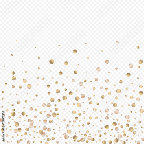 Golden Dust Effect Transparent Background.