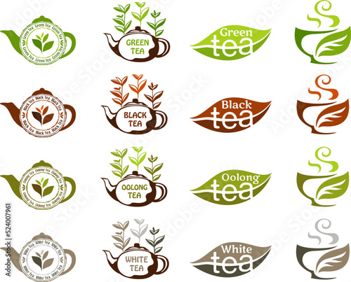 Tea types collection