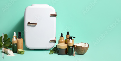 Small refrigerator with nat...