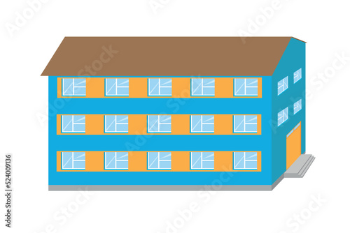 school, hostel or hotel building