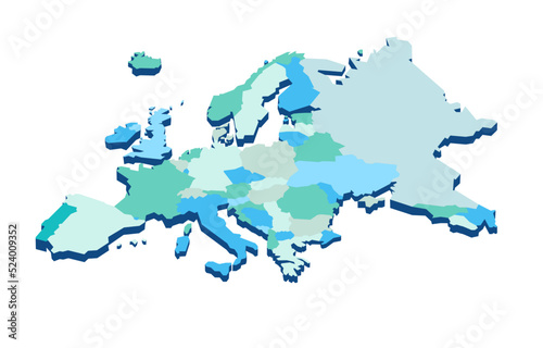 Mappa degli stati dell'unione europea photo