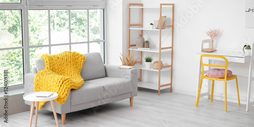 Interior of light living ro...