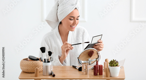 Morning of beautiful young ...