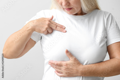 Mature woman suffering from...
