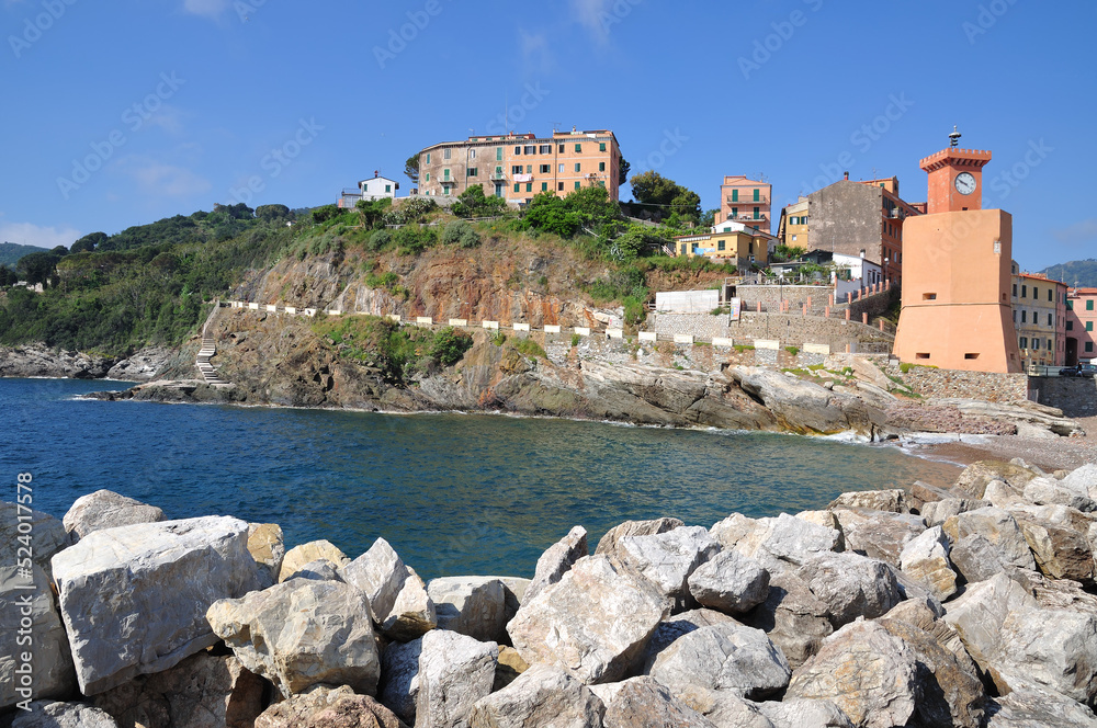 Rio Marina on Island of Elba, Tuscany ,mediterranean Sea, Italy