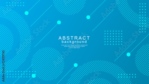 Modern blue background design with lines and dots